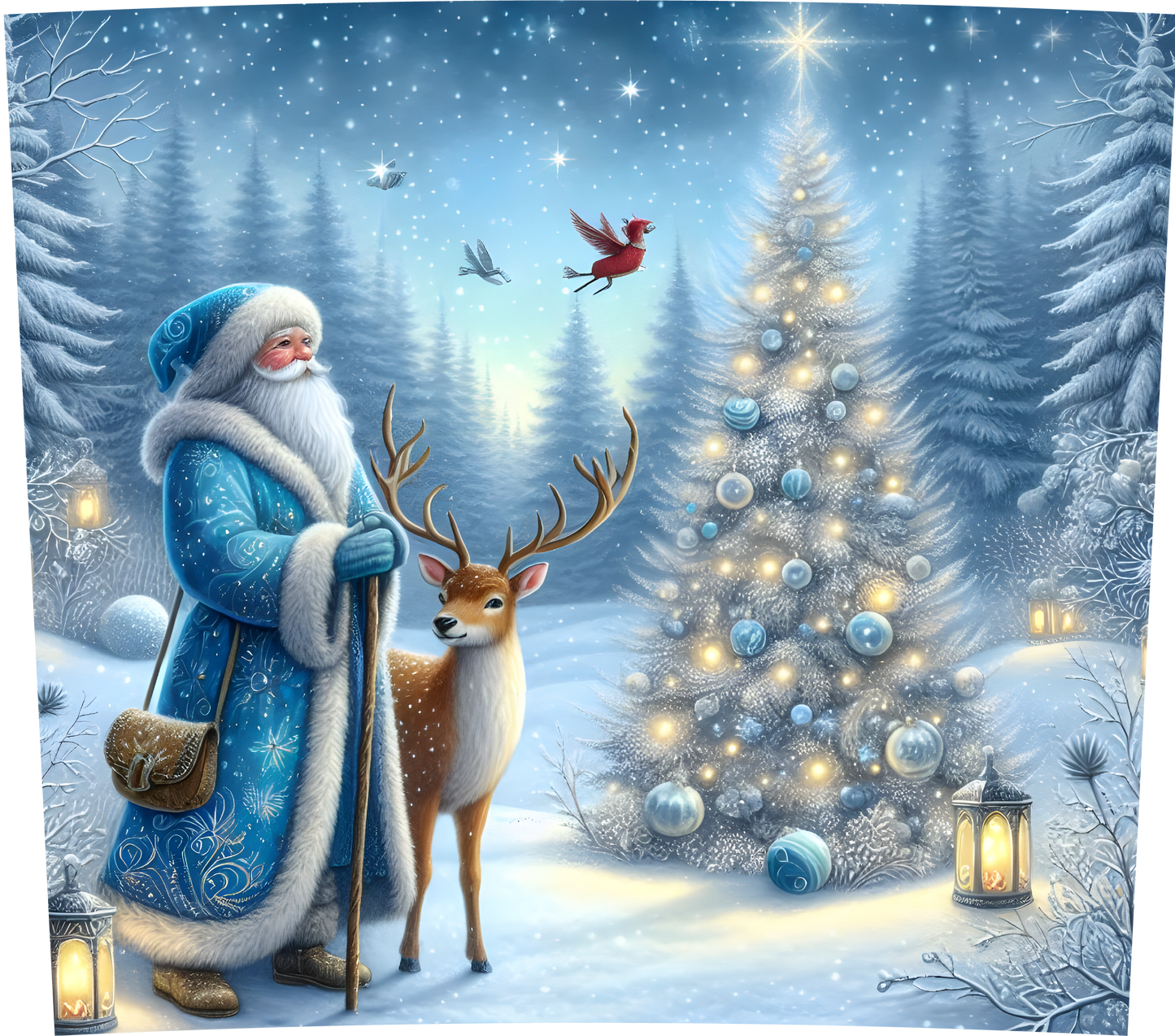 Ole Saint Nick Slate Tabletop Artwork