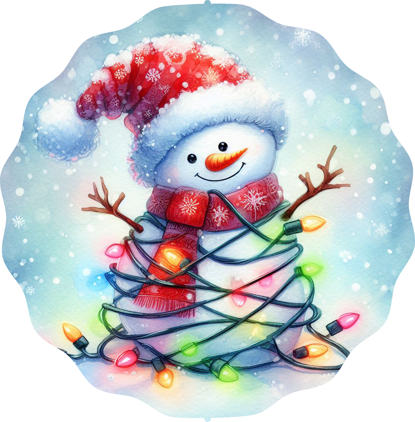 Christmas Snowman Wind Spinner