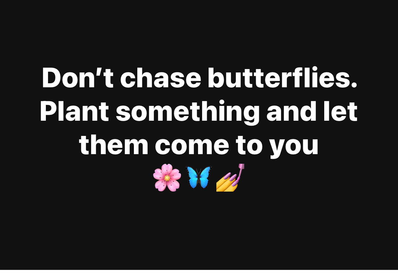 Don't Chase Butterflies Slate Tabletop Artwork
