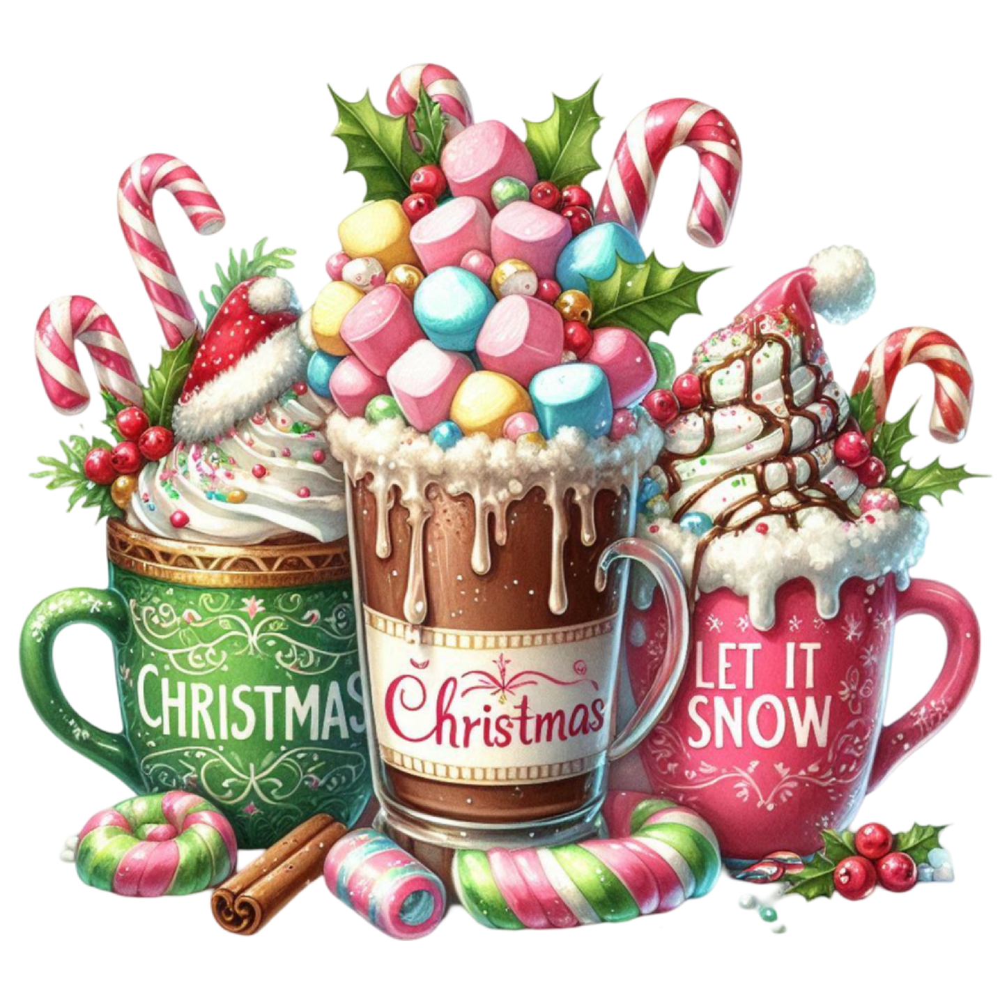 Hot Chocolate Glass Cutting Board