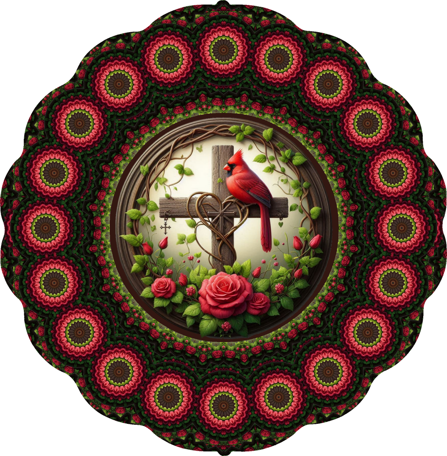 Cardinal on Cross Wind Spinner