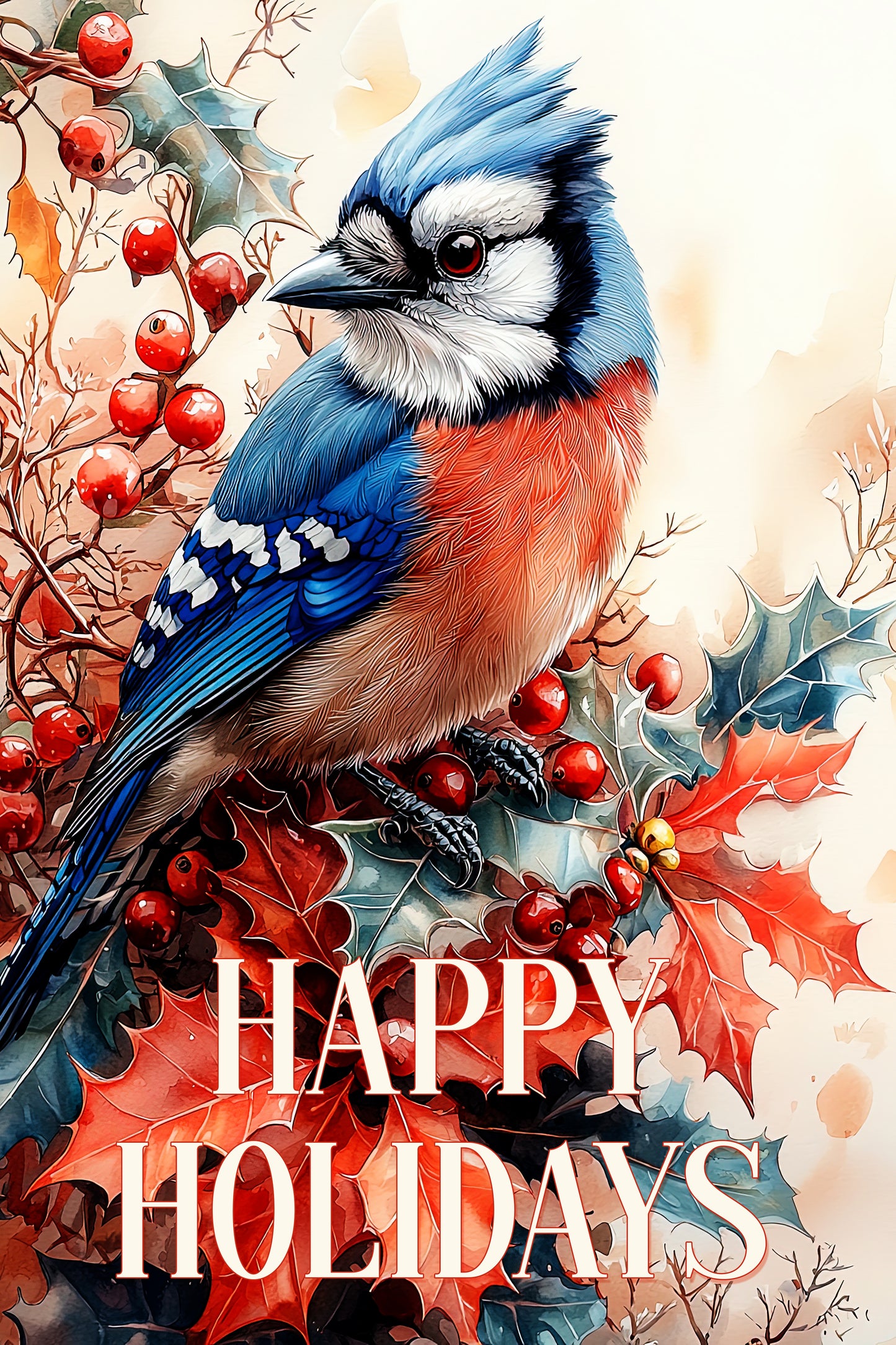 Blue Bird of Happiness Garden Flag