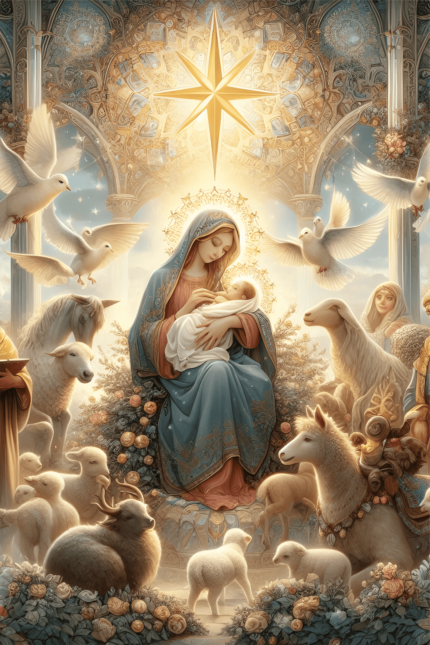 The Virgin Mary Garden Flag