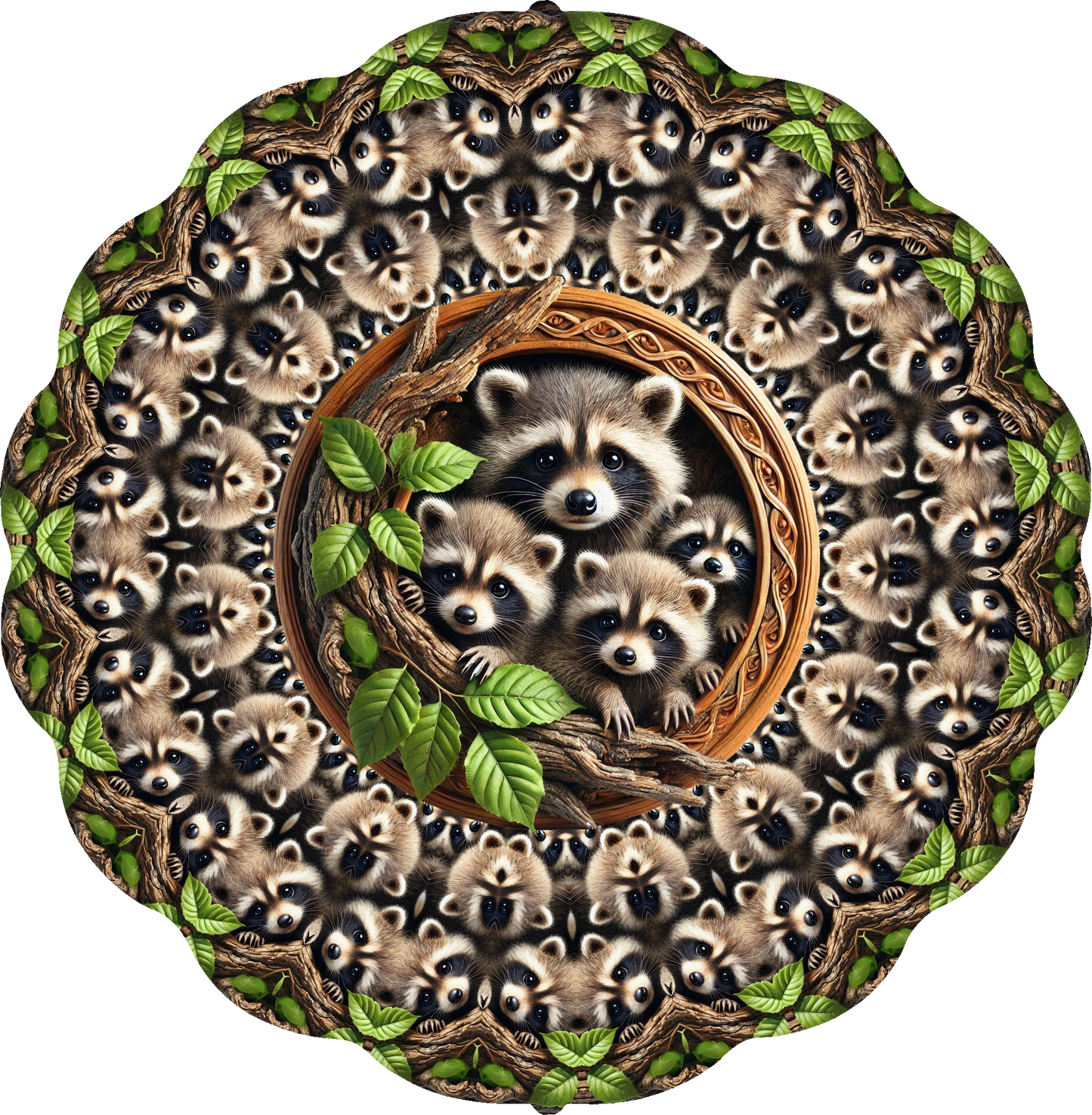 Raccoons Wind Spinner