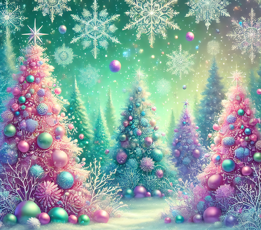 The Trees of Christmas Slate Tabletop Artwork