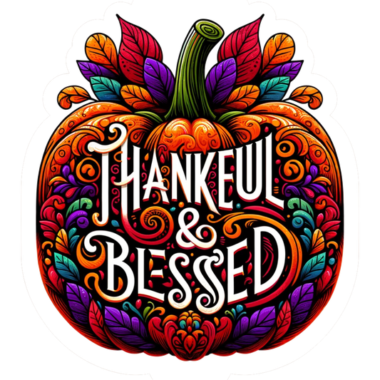 Thankful & Blessed Garden Flag
