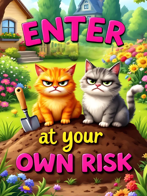At Your Own Risk Garden Flag