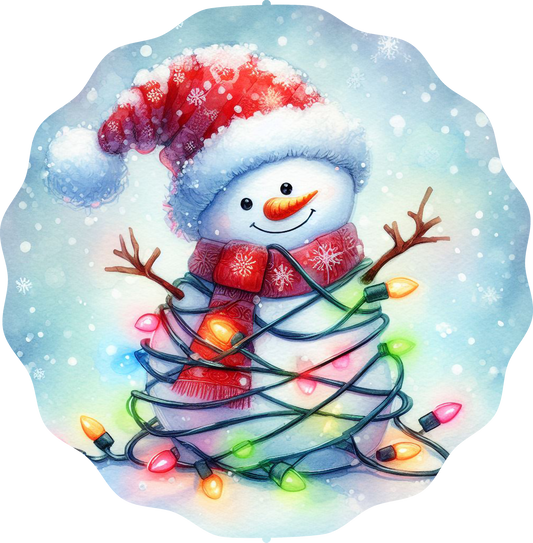 Christmas Snowman Wind Spinner