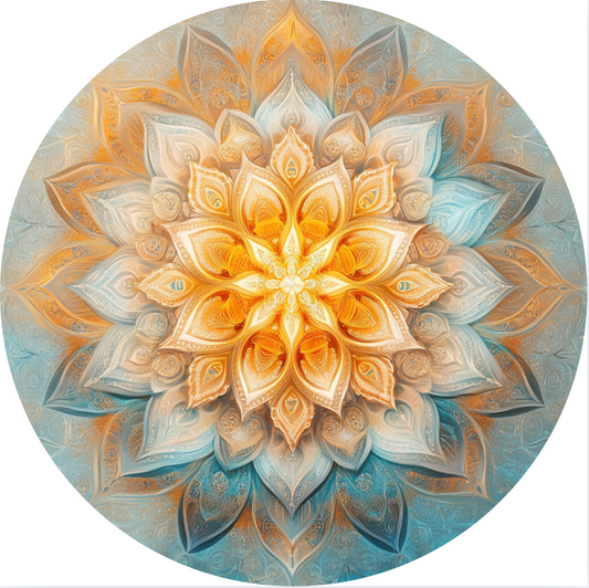 Yellow Flower Wind Spinner