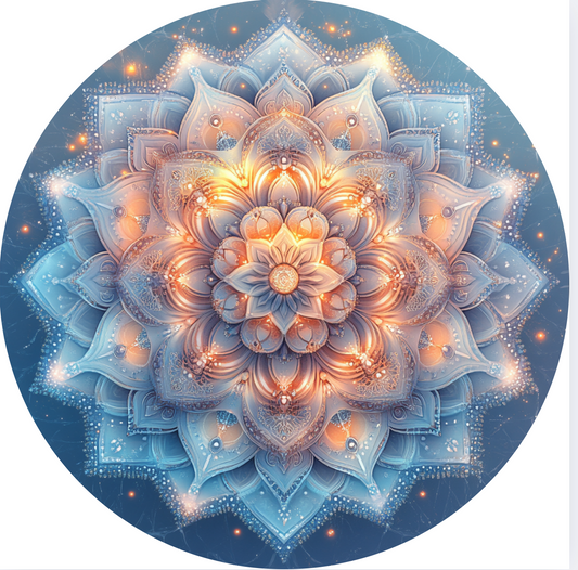 Blue Flower Wind Spinner