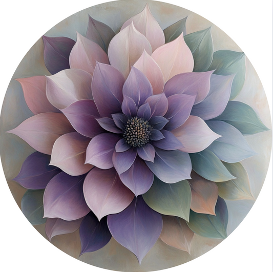 Purple Flower Wind Spinner