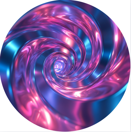 Pink and Blue Pinwheel Wind Spinner