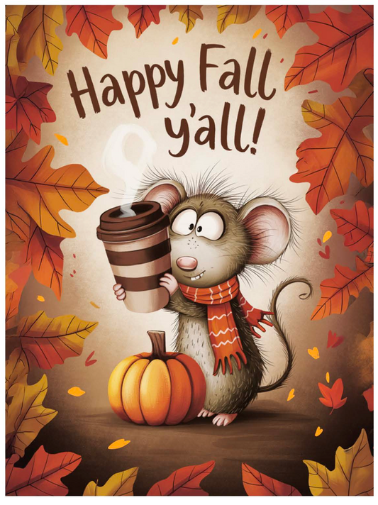 Happy Fall Y'All Slate Tabletop Artwork