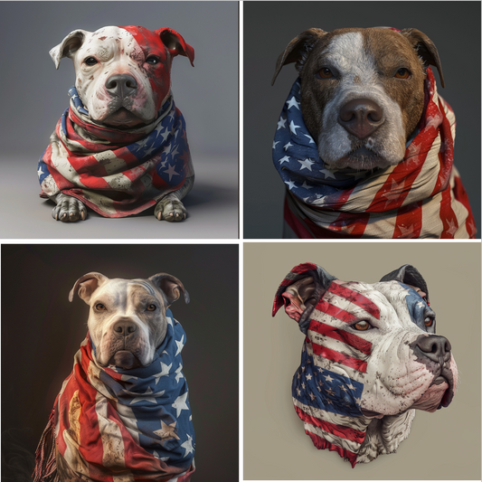 AMERICAN Pit Bull Slate Coasters