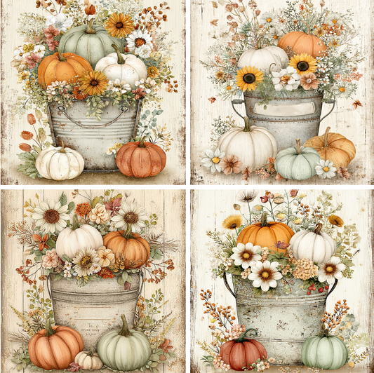 Pumpkin Slate Coasters