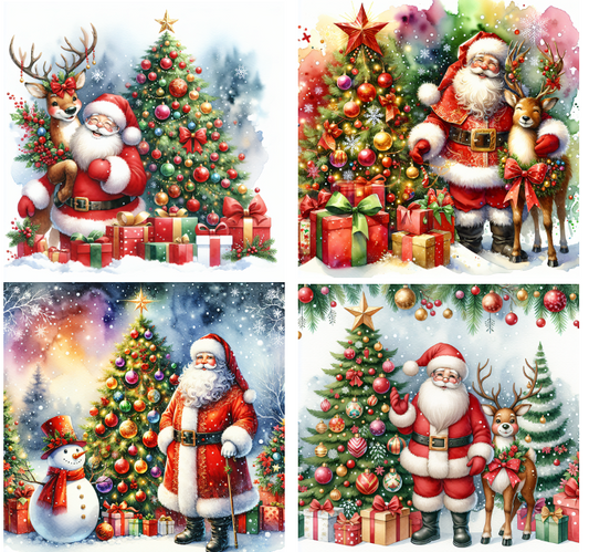 Santa Slate Coasters