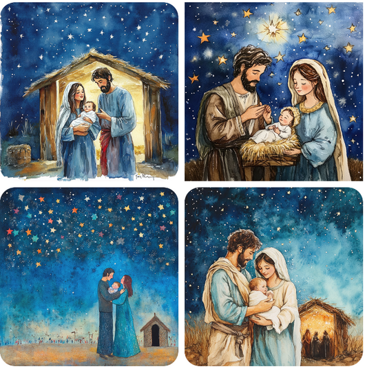 O Holy Night Slate Coasters