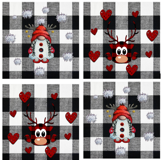 Christmas Plaid  Slate Coasters