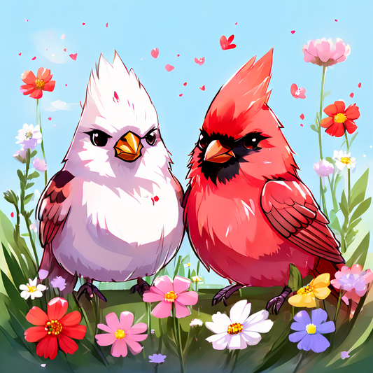 Cardinals Garden Flag