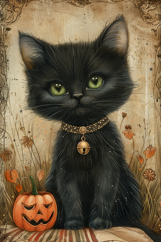 Here Kitty Garden Flag