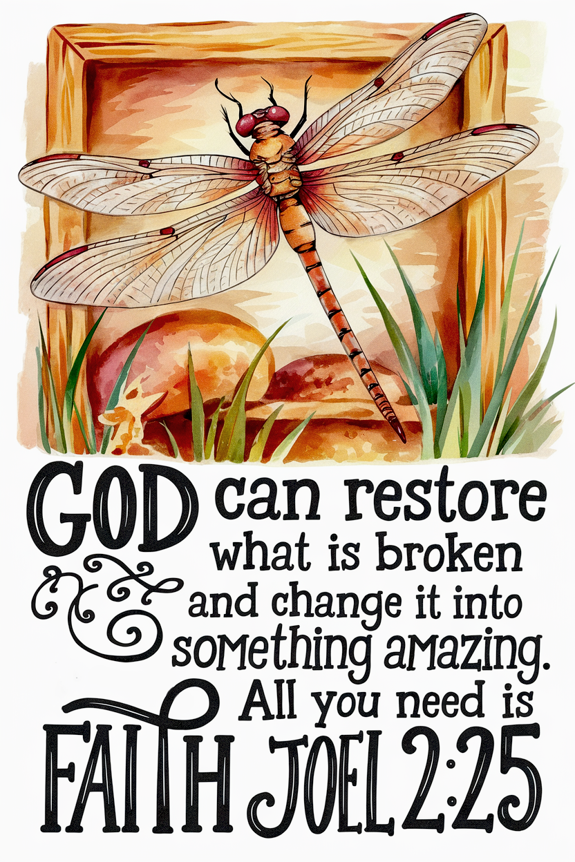 God Can Restore Garden Flag
