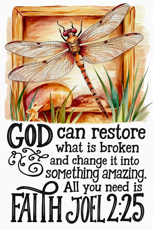 God Can Restore Garden Flag