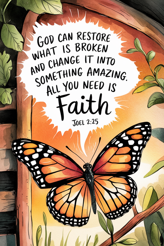 God Can Restore Garden Flag