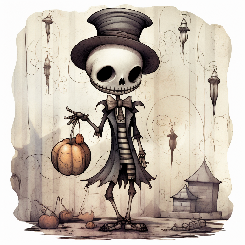 Skeleton Garden Flag