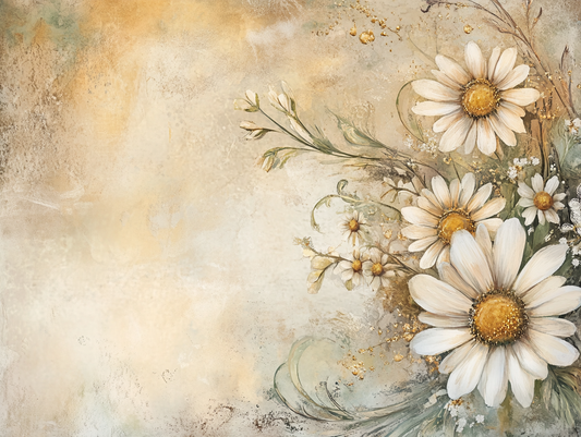 Daisies Glass Cutting Board