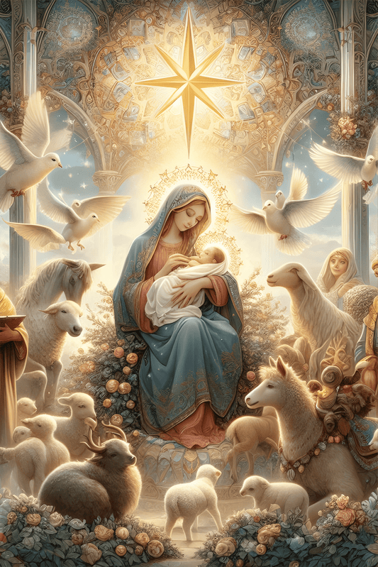 The Virgin Mary Garden Flag
