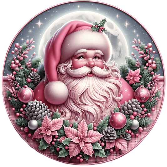 Pink Santa Wind Spinner