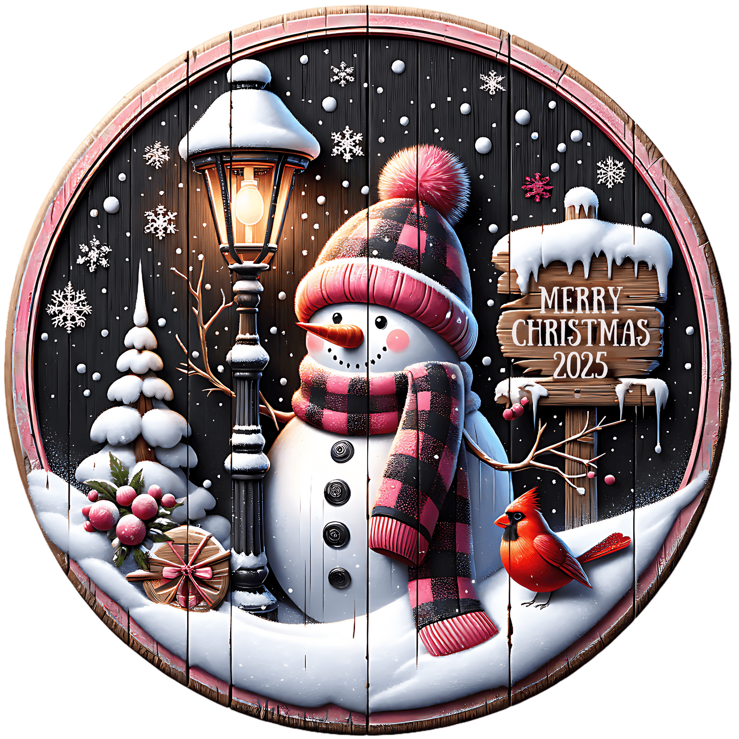 Frosty Under the Street Light Wind Spinner